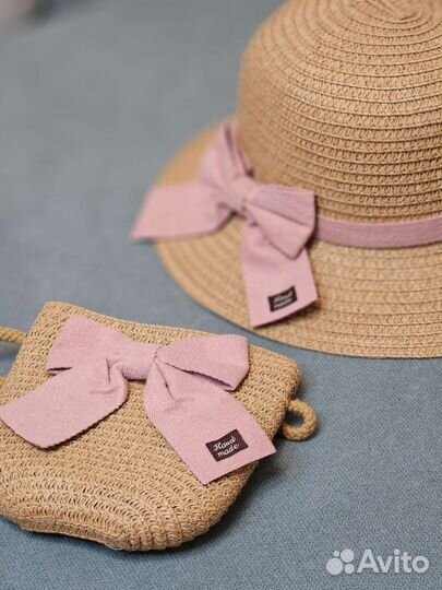 Соломенная шляпа детская