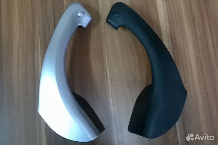 Ручки задних дверей Ларгус Кросс, серебристые