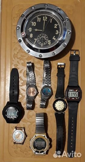 Часы корабельные 1960г. СССР, говорящие, наручные