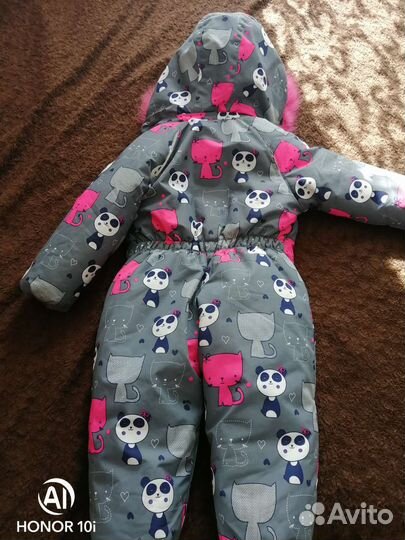 Зимний комбинезон для девочки 98