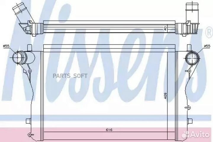 Интеркулер audi A3 (2004) S3 quattro 2.0 /tfsi