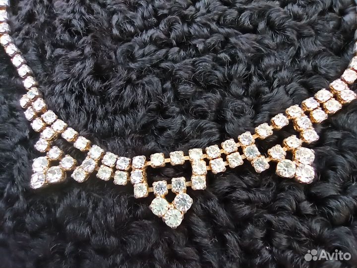 Колье-чокер, ожерелье. Чехословакия. Винтаж