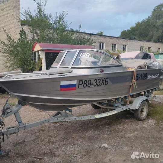 Продам алюминиевую лодку Windboat 47 с плм Suzuki