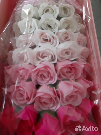 Искусственные цветы-мыло, отличный подарок