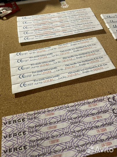 Тату иглы в ассортименте