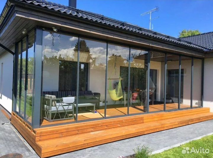 Раздвижные алюминиевые окна и двери