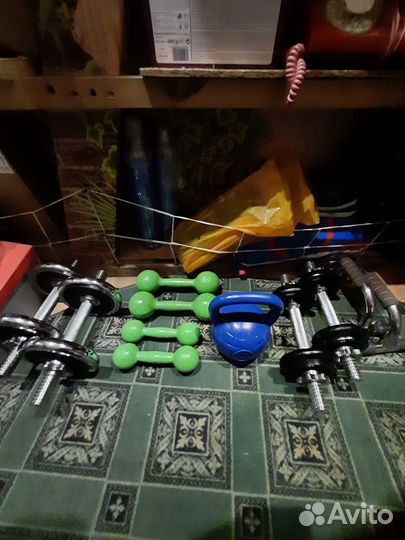 Гантели, Гиря, Упоры