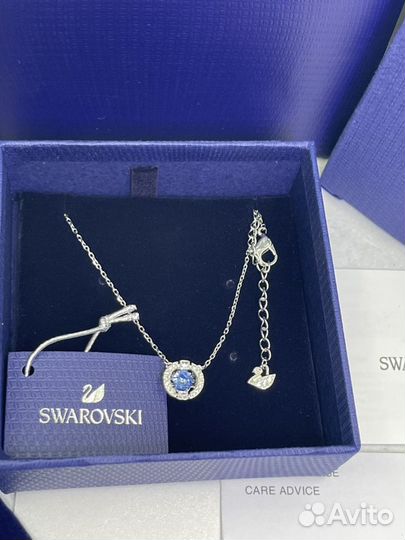 Swarovski кулон подвеска с танцующим кристаллом