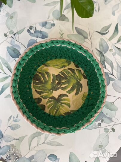 Корзина плетеная ручной работы