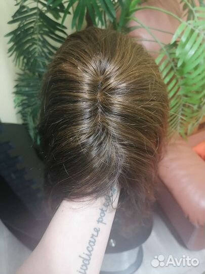 Парик из натуральных волос новый