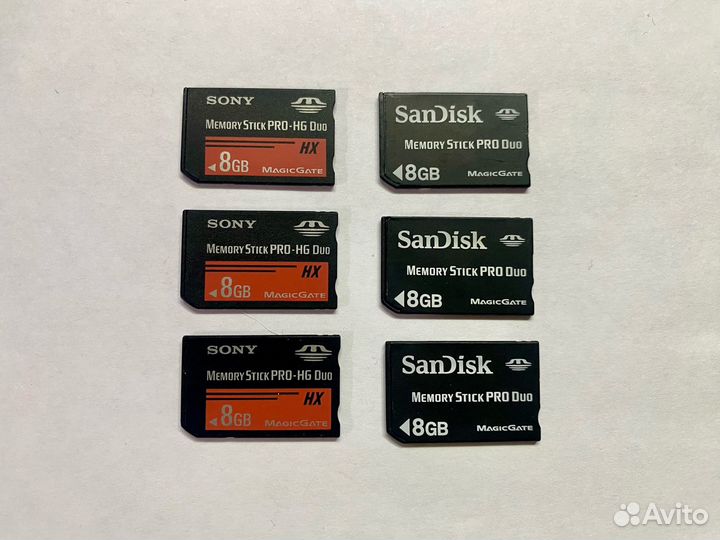 Карта памяти 8GB Memory stick pro duo для PSP