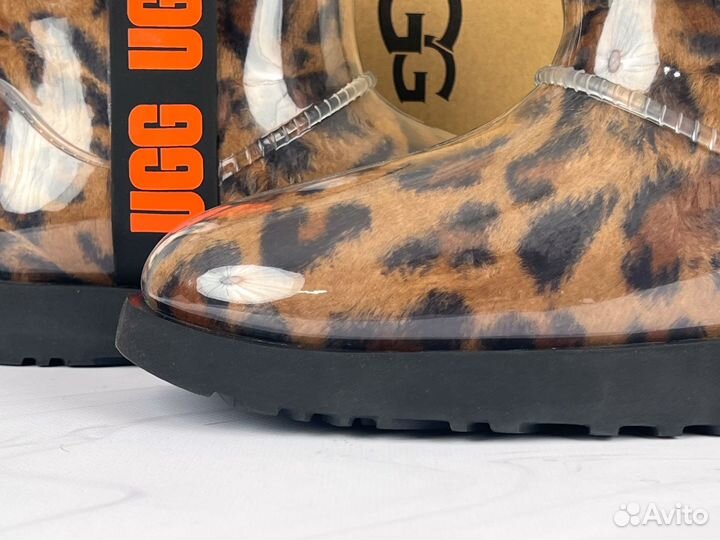 Угги UGG Classic Clear Mini Leopard силиконовые