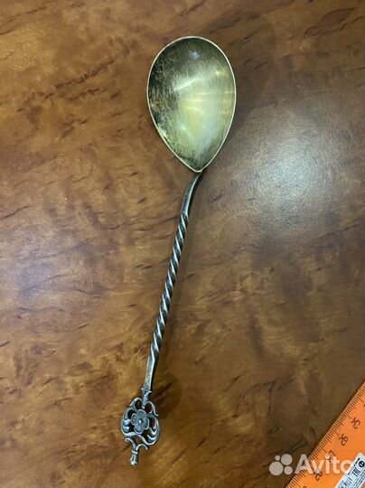 Серебряная ложка 21 см 875 проба