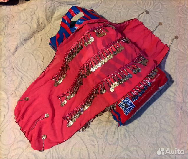 Пояс для восточных танцев с монетками