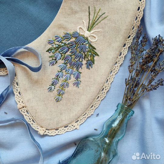 Съемный воротничок полностью ручная работа