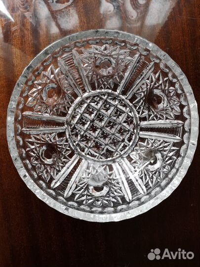 Салатник хрустальный времен СССР