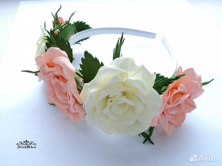 Ободок с цветами