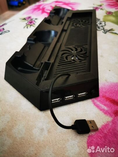 Подставка для ps4 fat с кулерами и зарядка и
