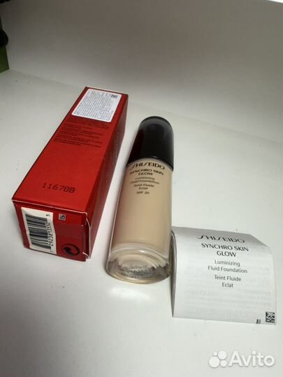 Shiseido synchro skin glow тональный крем