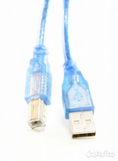 USB Кабель (USB 2.0 - А-В) 1,5м в оплетке, с фильт