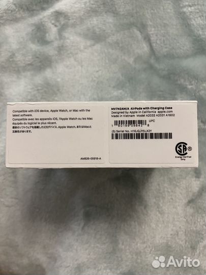 Беспроводные наушники apple airpods 2