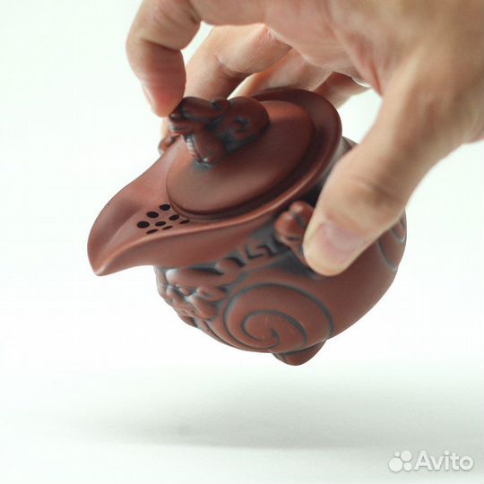 Чайник гундаобей глиняный Дракон, 180 мл