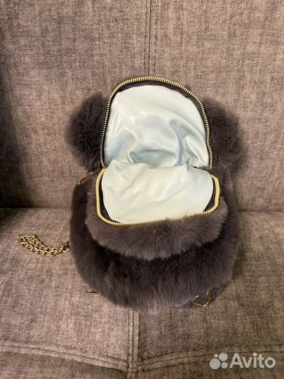 Детский плюшевый рюкзачок мишка