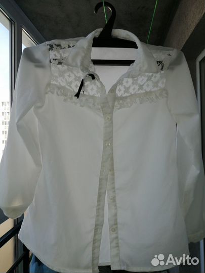 Блузка школьная новая, надевали 1 раз
