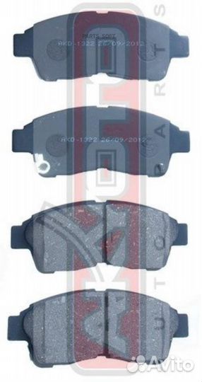 Akyoto AKD-1322 Колодки тормозные дисковые передни