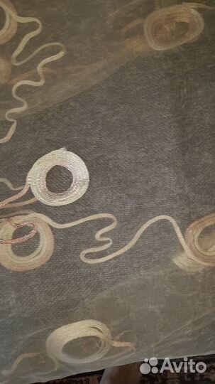 Тюль (белая с рисунком, зелёная, бежевая, белая)