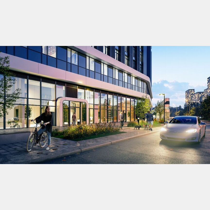 2-к. квартира, 67,3 м², 26/50 эт.