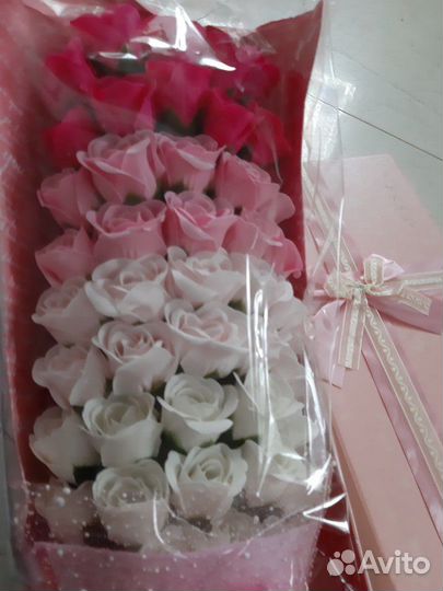 Искусственные цветы-мыло, отличный подарок