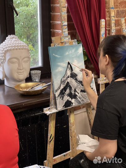 Пробный урок по рисованию маслом