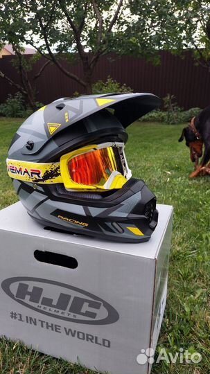 Кроссовый шлем hjc