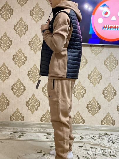 Утеплённый спортивный костюм тройка