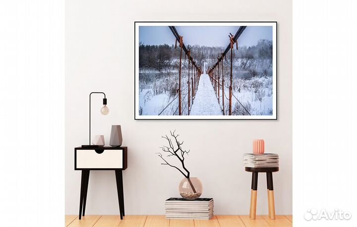 Постер «Мост зимой №2» (44 х 62 см) Ангстрем