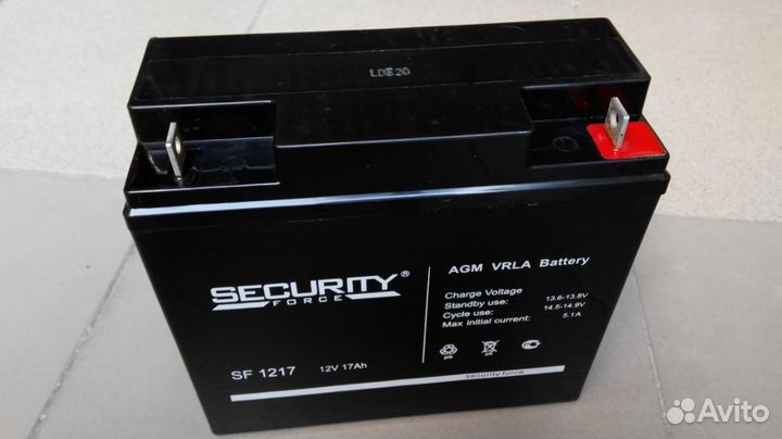 Аккумулятор 12В 17Ач Security Force SF 1217