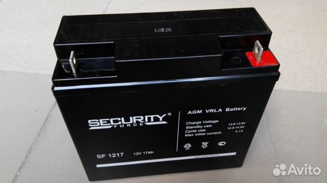 Аккумулятор 12В 17Ач Security Force SF 1217