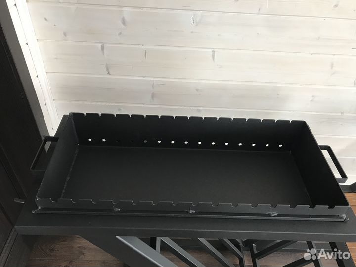 Мангал в стиле Лофт с 2-я столиками