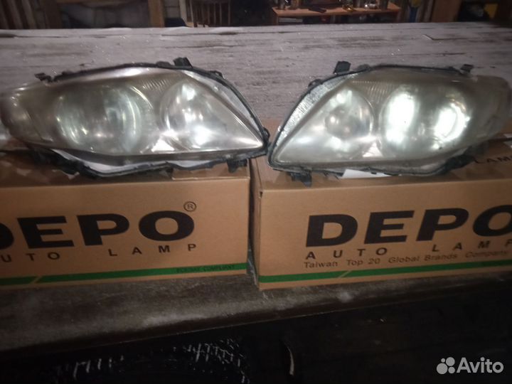 Фары на toyota corolla