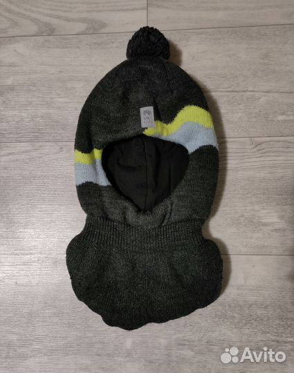 Зимняя шапка шлем для мальчика