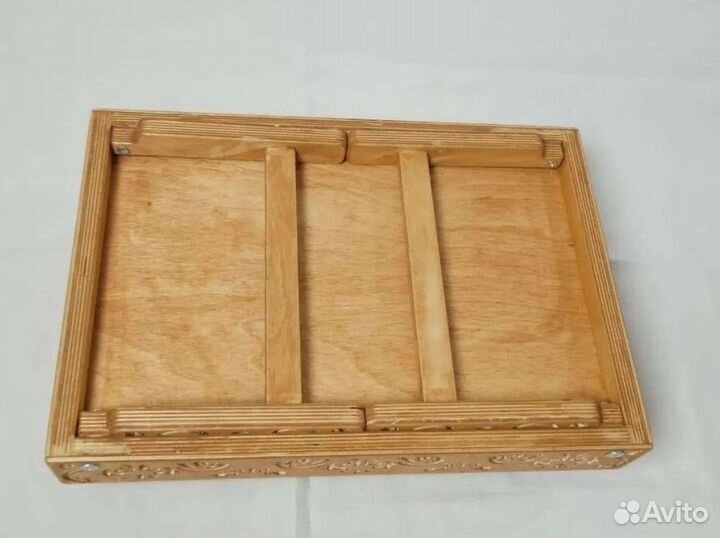 Столик поднос складной деревянный