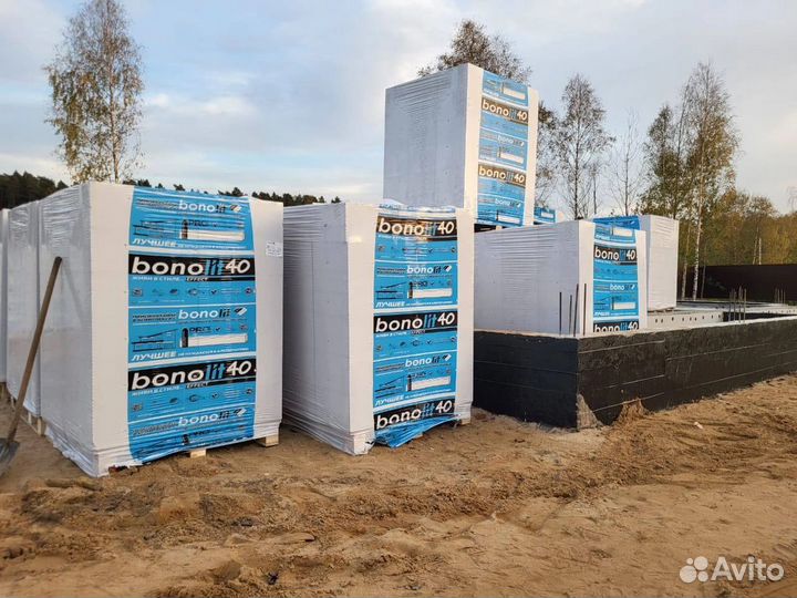 Пеноблоки газоблоки Bonolit