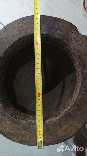 Ступа старинная деревянная с пестом