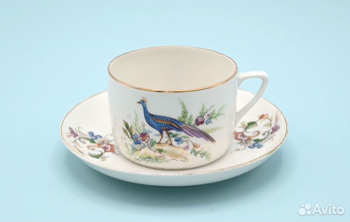 Чайная пара. 1935 - 37 Красный фарфорист. Чудово