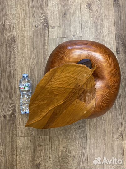 Яблоко декоративное из дерева интерьерное