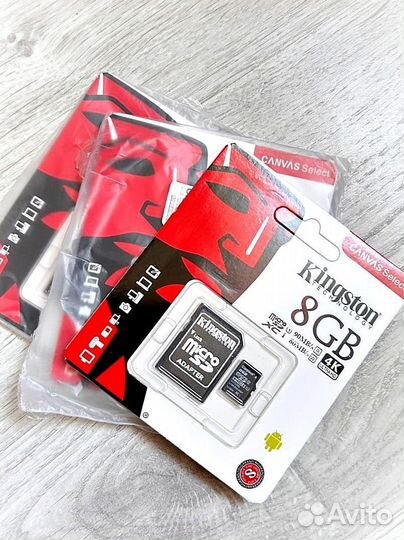 Новая карта памяти Micro SD 8 Гб