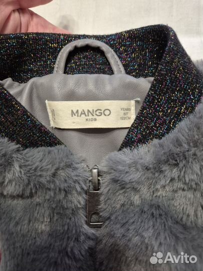 Курька бомбер для девочки mango 116-122