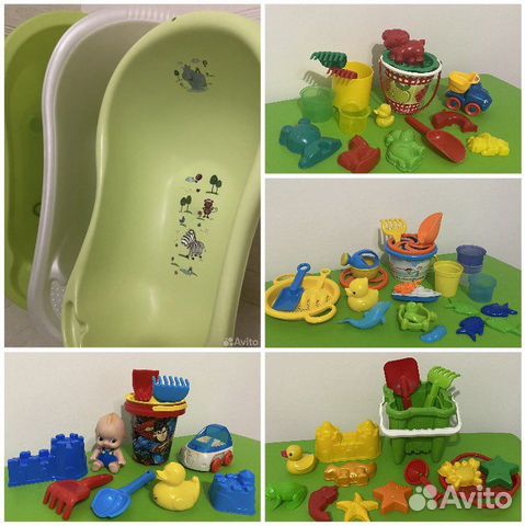 Детская ванночка для купания Набор для песочницы