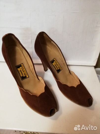 Туфли натур замша 40 размер